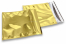 Goud gekleurde metallic folie enveloppen - 165 x 165 mm | Enveloppenland.be