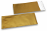 Goud gekleurde mat metallic folie enveloppen - 110 x 220 mm | Enveloppenland.be