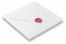 Lakzegels - Hartje op envelop | Enveloppenland.be