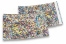 Zilver holografisch gekleurde metallic folie enveloppen - 114 x 162 mm | Enveloppenland.be