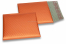 Luchtkussen enveloppen ECO mat metallic - oranje 165 x 165 mm | Enveloppenland.be