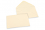Wenskaart enveloppen gekleurd - ivoorwit, 125 x 175 mm | Enveloppenland.be