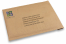 Papieren honingraat luchtkussen enveloppen - voorbeeld met bedrukking | Enveloppenland.be