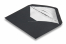 Gevoerde enveloppen zwart - zilver gevoerd | Enveloppenland.be