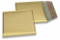 Luchtkussen enveloppen ECO mat metallic - goud 165 x 165 mm | Enveloppenland.be