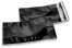 Zwart gekleurde metallic folie enveloppen - 114 x 229 mm | Enveloppenland.be