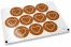 Sluitzegels liefde - bruin met wit hart met blaadjes | Enveloppenland.be