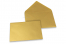 Wenskaart enveloppen gekleurd - goud metallic, 114 x 162 mm | Enveloppenland.be