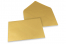 Wenskaart enveloppen gekleurd - goud metallic, 162 x 229 mm | Enveloppenland.be