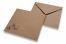 Trouwkaart enveloppen- Bruin+ sr & sra. | Enveloppenland.be