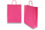 Papieren draagtassen gedraaide handgreep - felroze, 320 x 120 x 410 mm, 100 gr | Enveloppenland.be