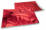 Rood gekleurde metallic folie enveloppen - 320 x 430 mm | Enveloppenland.be