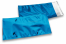 Blauw gekleurde metallic folie enveloppen - 114 x 229 mm | Enveloppenland.be