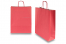 Papieren draagtassen gedraaide handgreep - rood, 320 x 120 x 410 mm, 100 gr | Enveloppenland.be