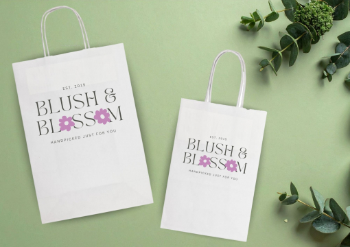 Papieren draagtassen gedraaide handgreep | Enveloppenland.be