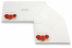 Kerstkaart enveloppen - kerstballen rood | Enveloppenland.be