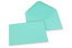 Wenskaart enveloppen gekleurd - turquoise, 133 x 184 mm | Enveloppenland.be