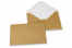 Wenskaart enveloppen gekleurd - goud, 114 x 162 mm | Enveloppenland.be