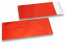 Rood gekleurde mat metallic folie enveloppen - 110 x 220 mm | Enveloppenland.be