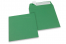 160 x 160 mm -  Donkergroen gekleurde papieren enveloppen | Enveloppenland.be