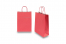 Papieren draagtassen gedraaide handgreep - rood, 220 x 100 x 310 mm, 90 gr | Enveloppenland.be