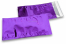 Paars gekleurde metallic folie enveloppen - 114 x 229 mm | Enveloppenland.be