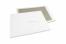 Bordrug enveloppen - 400 x 500 mm, 120 gr wit kraft voorzijde, 700 gr grijs duplex achterzijde, ongegomd / geen stripsluiting | Enveloppenland.be
