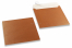 Koper gekleurde enveloppen parelmoer - 170 x 170 mm | Enveloppenland.be