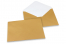 Wenskaart enveloppen gekleurd - goud, 162 x 229 mm | Enveloppenland.be