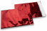 Rood holografisch folie enveloppen gekleurd metallic - 162 x 229 mm | Enveloppenland.be