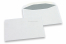 Witte papieren enveloppen, 114 x 162 mm (C6), 80 grams, gegomde sluiting, gewicht per stuk ca. 3 gr. | Enveloppenland.be