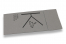 Airlaid servetten - grijs met print (voorbeeld) | Enveloppenland.be