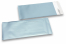IJsblauw gekleurde mat metallic folie enveloppen - 110 x 220 mm | Enveloppenland.be