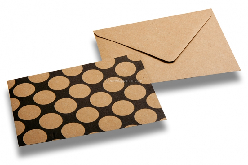 Decoratieve kraft enveloppen - stippen