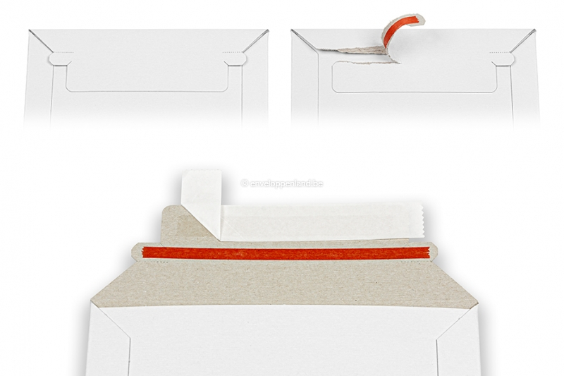 ZOFUN 50 Kartonnen Enveloppen A4 Wit, 229 x 323 mm, Zelfklevende Massief Karton Hoezen voor Brochures