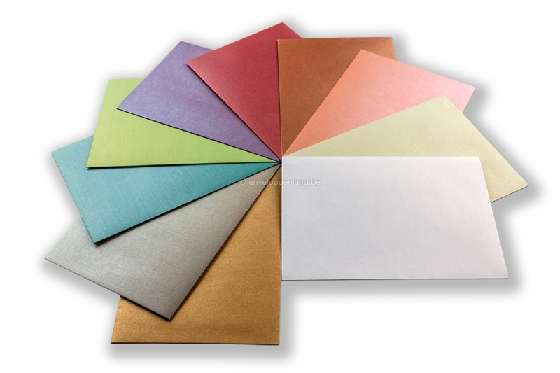 Parelmoer enveloppen kleuren | Enveloppenland.be