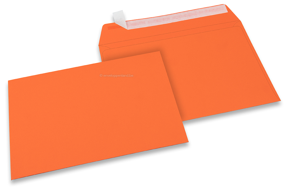 162 x 229 mm - Oranje gekleurde enveloppen papier