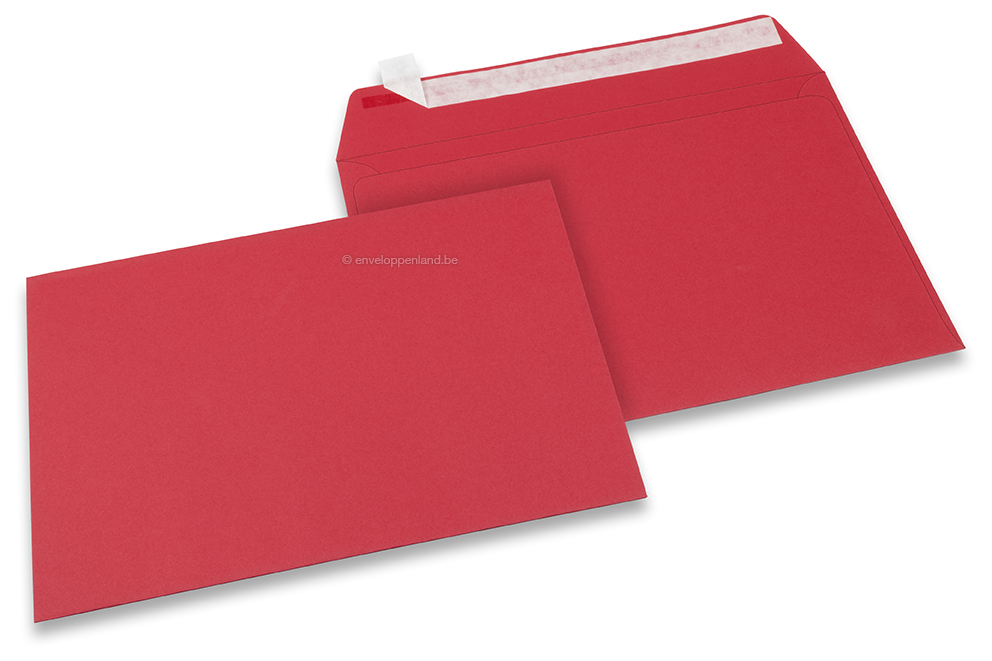 162 x 229 mm - Rood gekleurde enveloppen papier