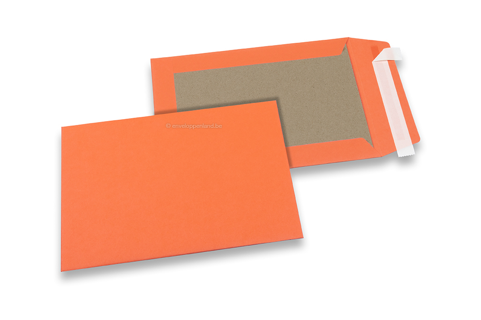 Bordrug enveloppen gekleurd - Oranje, 162 x 229 mm