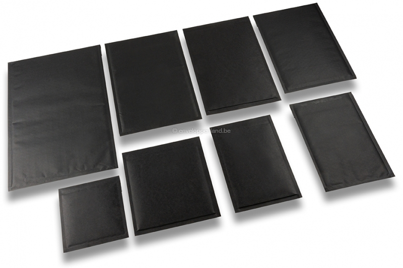 Zwarte luchtkussen enveloppen