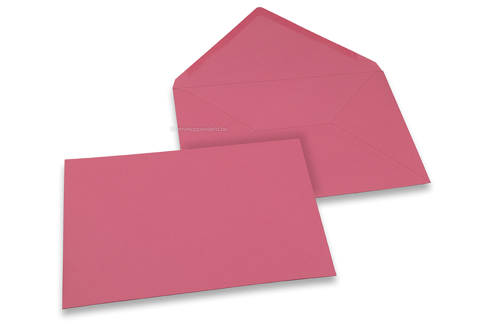 Wenskaart enveloppen gekleurd - roze, 162 x 229 mm