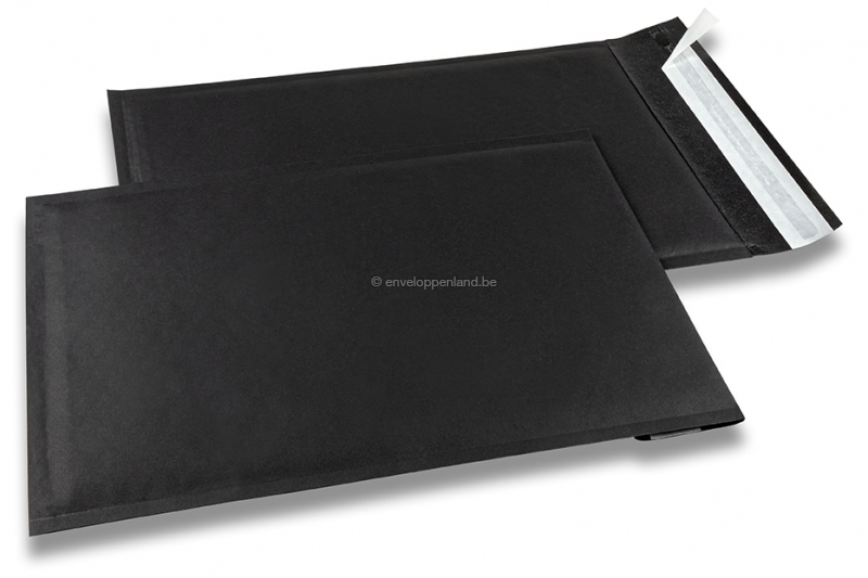 Zwarte luchtkussen enveloppen - 230 x 324 mm, 160 grs.