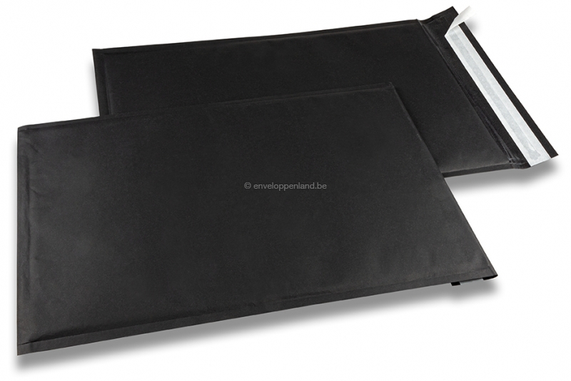 Zwarte luchtkussen enveloppen - 320 x 450 mm, 160 grs.