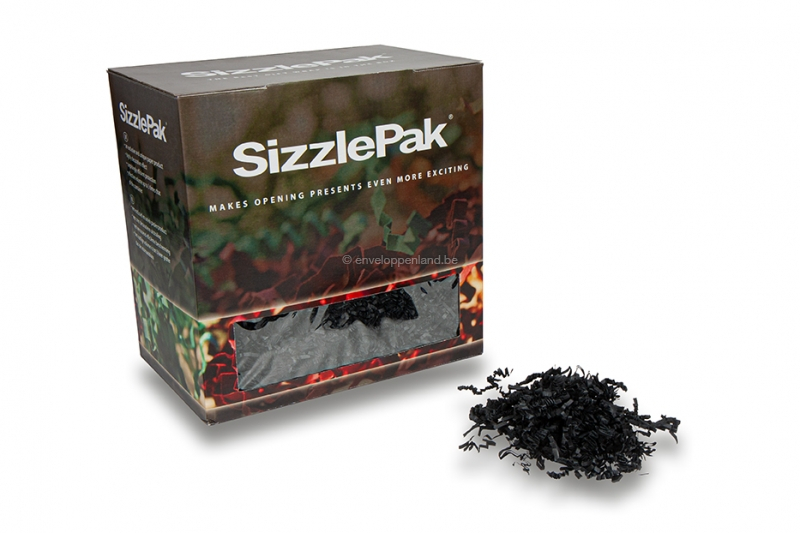 Opvulmateriaal SizzlePak - Zwart (1.25 kg), 80 grams papier