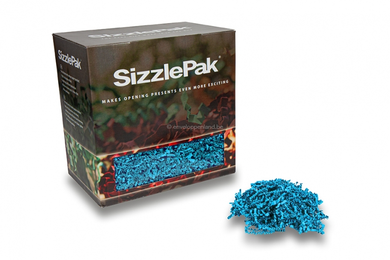 Opvulmateriaal SizzlePak - Turquoise (1.25 kg), 80 grams papier