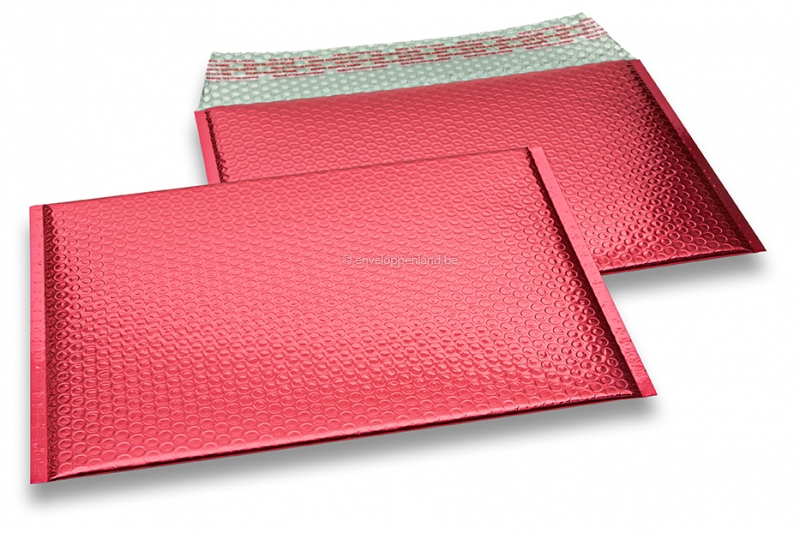 Luchtkussen enveloppen ECO metallic - rood 235 x 325 mm