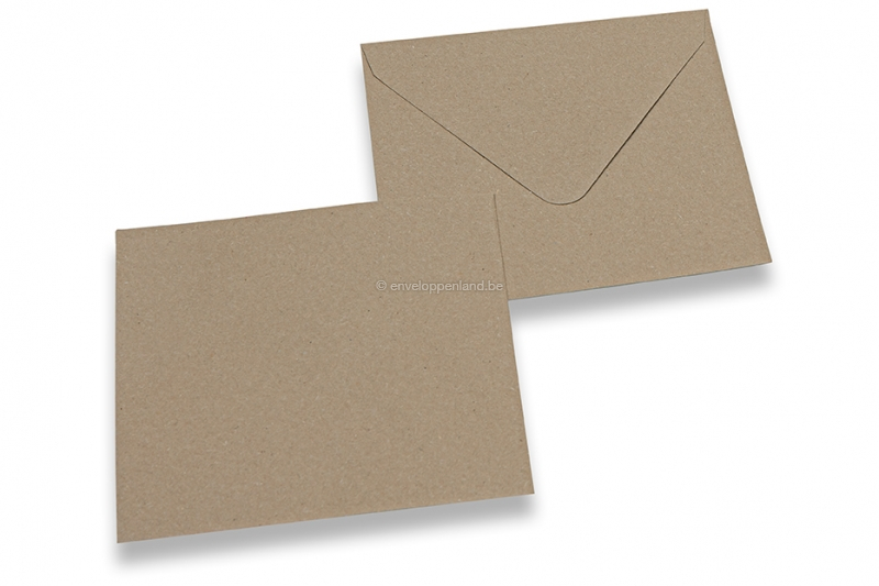 Gerecycleerde enveloppen - 130 x 130 mm