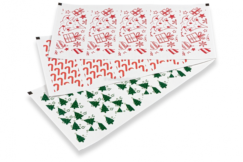 Langwerpige sluitzegels kerst