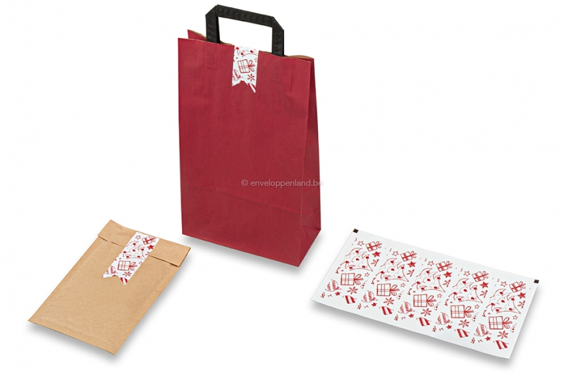 Langwerpige sluitzegels kerst - Kerstdecoratie