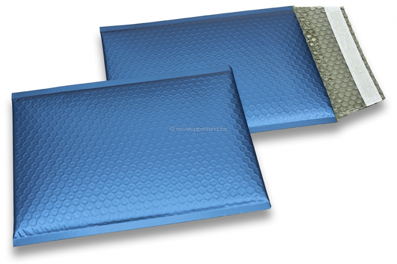 Luchtkussen enveloppen ECO mat metallic - donkerblauw 180 x 250 mm